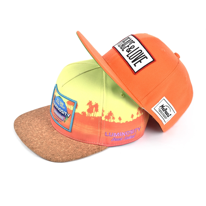 design logo flat brim plain snapback caps embroidery logo