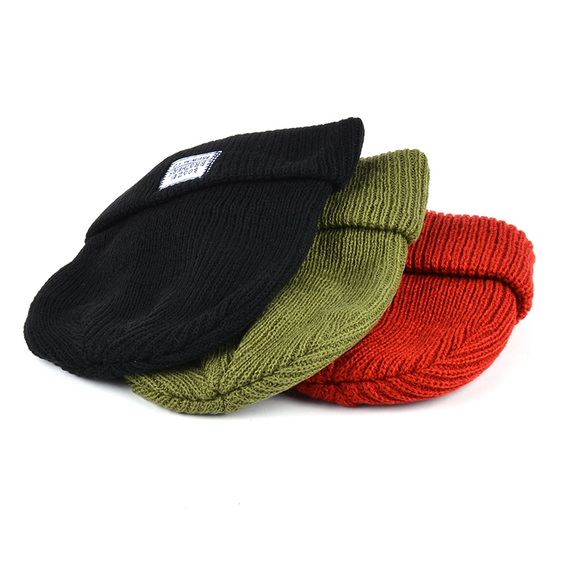 design logo plain winter beanies custom