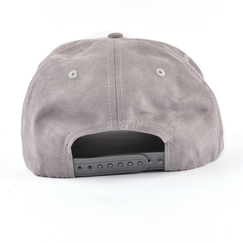 embroidery 6 panels suede baseball cap design logo