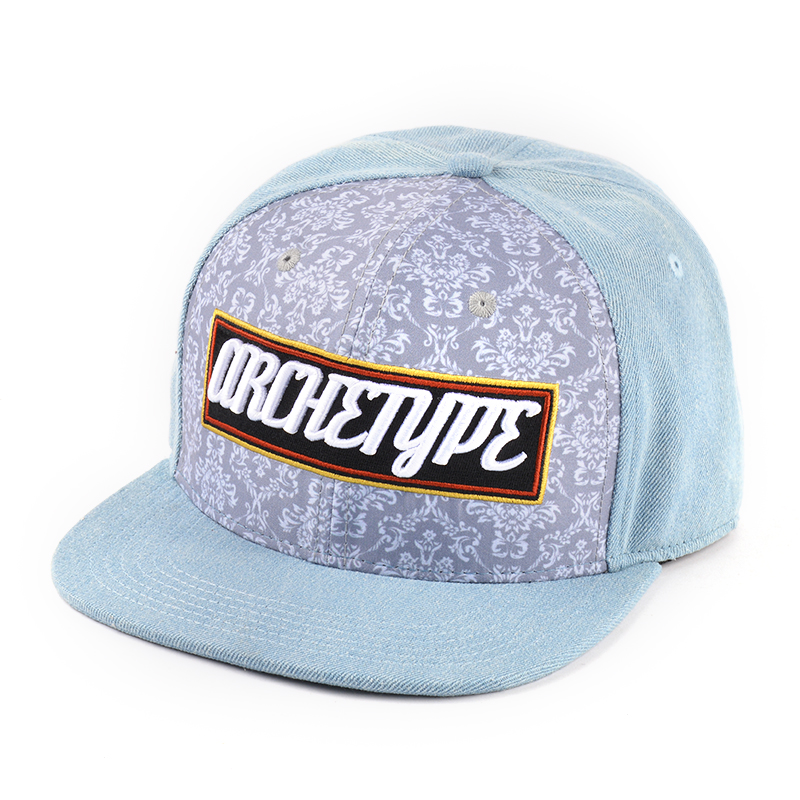 Cappellini snapback con 6 pannelli ricamati personalizzati