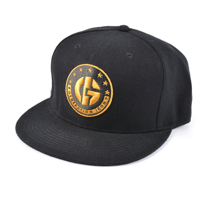 embroidery snapback hats wholesale, custom flat bill snapback cap