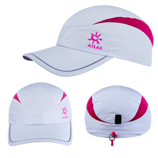 fitted white sport hat adjustable size