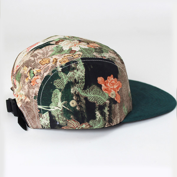 floppy hats men,floral brim custom 5 panel hat pattern
