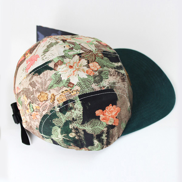 floppy hats men,floral brim custom 5 panel hat pattern