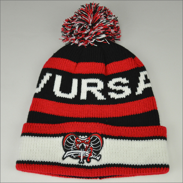 fold up beanie hats with pom pom