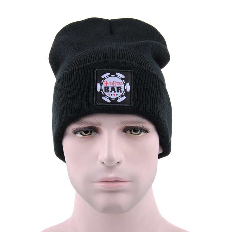 jacquard knitted hats china, 3d embroidery hats custom