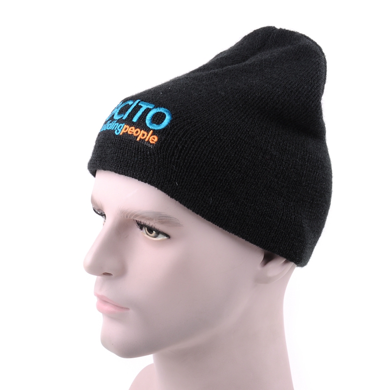 jacquard winter hat, knitted beanie with top ball supplier