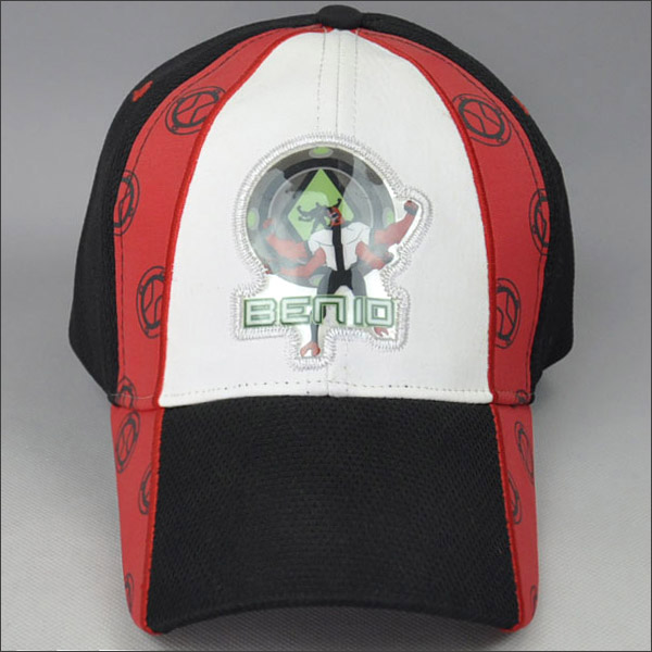 kids racing cap with embroidery pvc patch