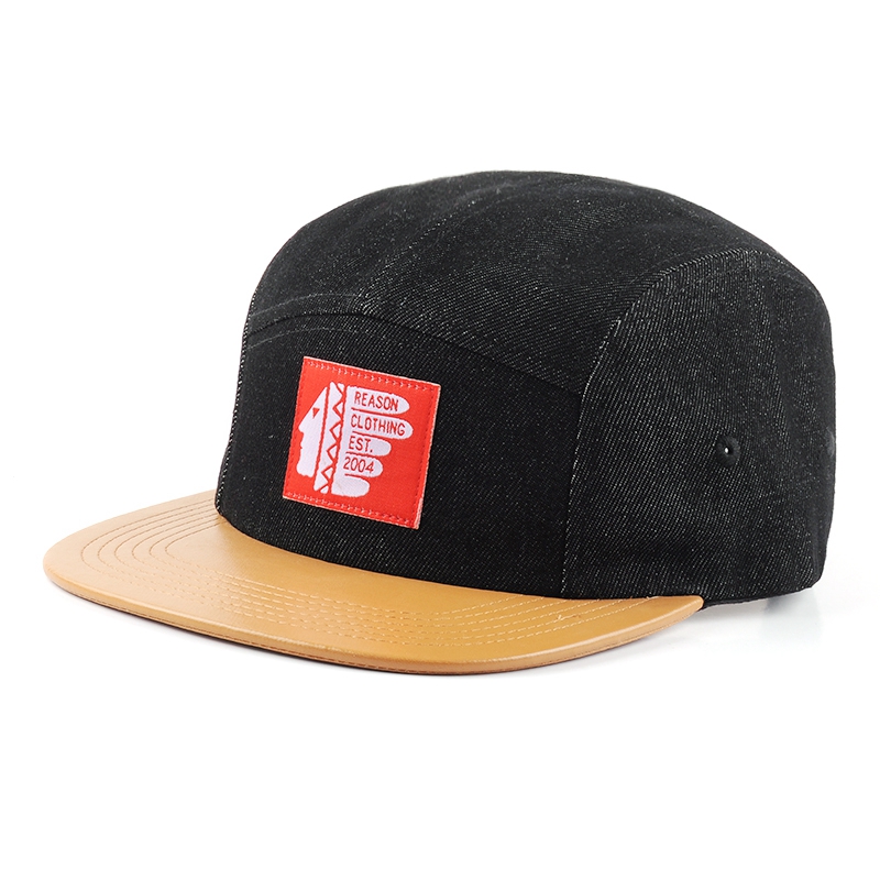 δερμάτινο χείλος 5 πινέλα denim cap προσαρμοσμένες