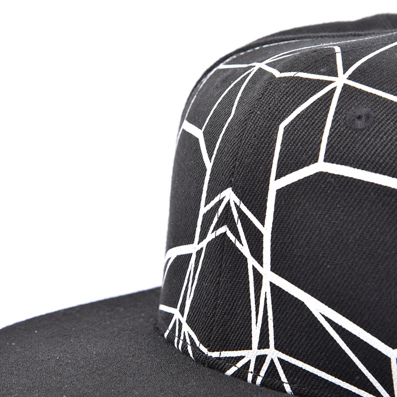 plain black printing snapback caps custom