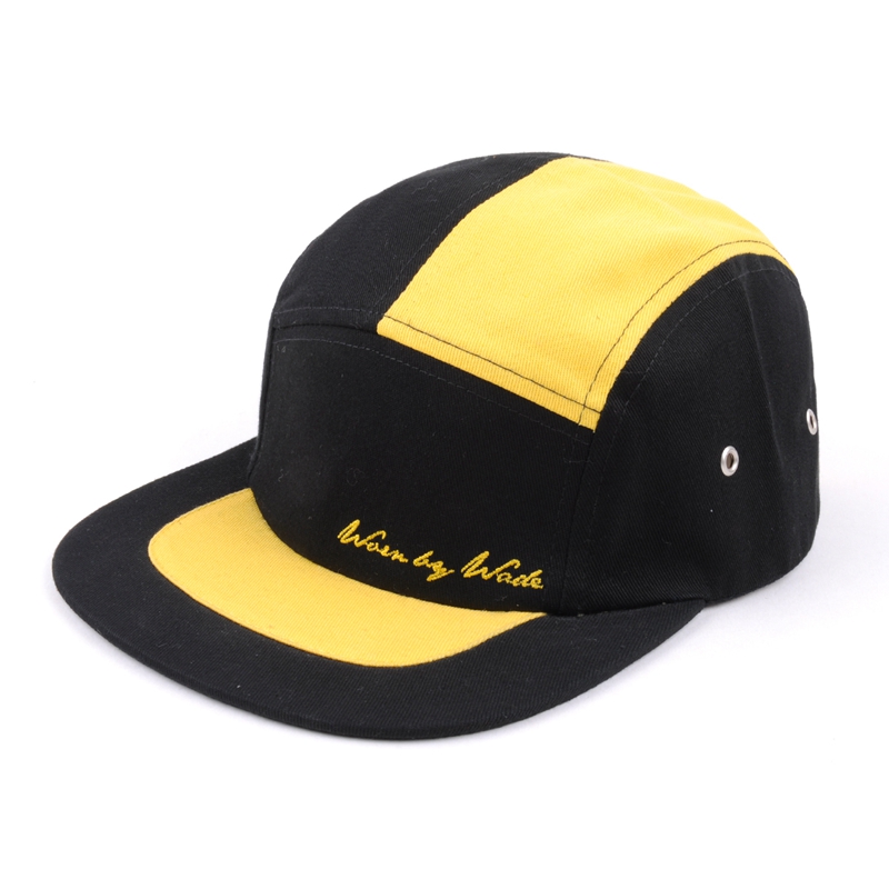 التطريز عادي 5 لوحات سقف مخصص حافة قبعة مسطحة