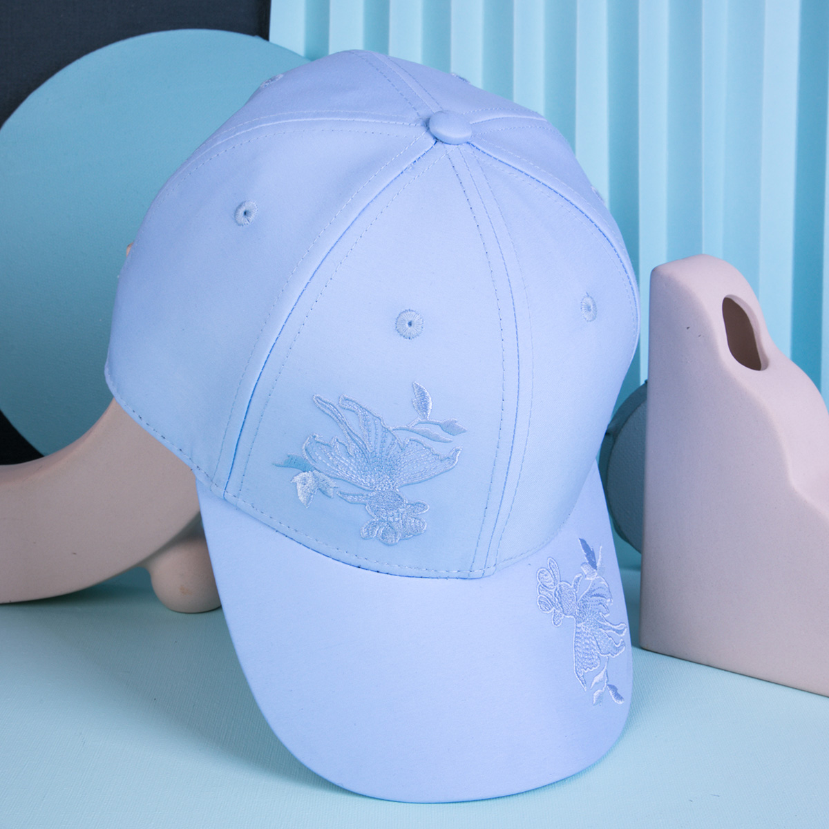 plain embroidery logo baseball hats 6 panels sports cap custom