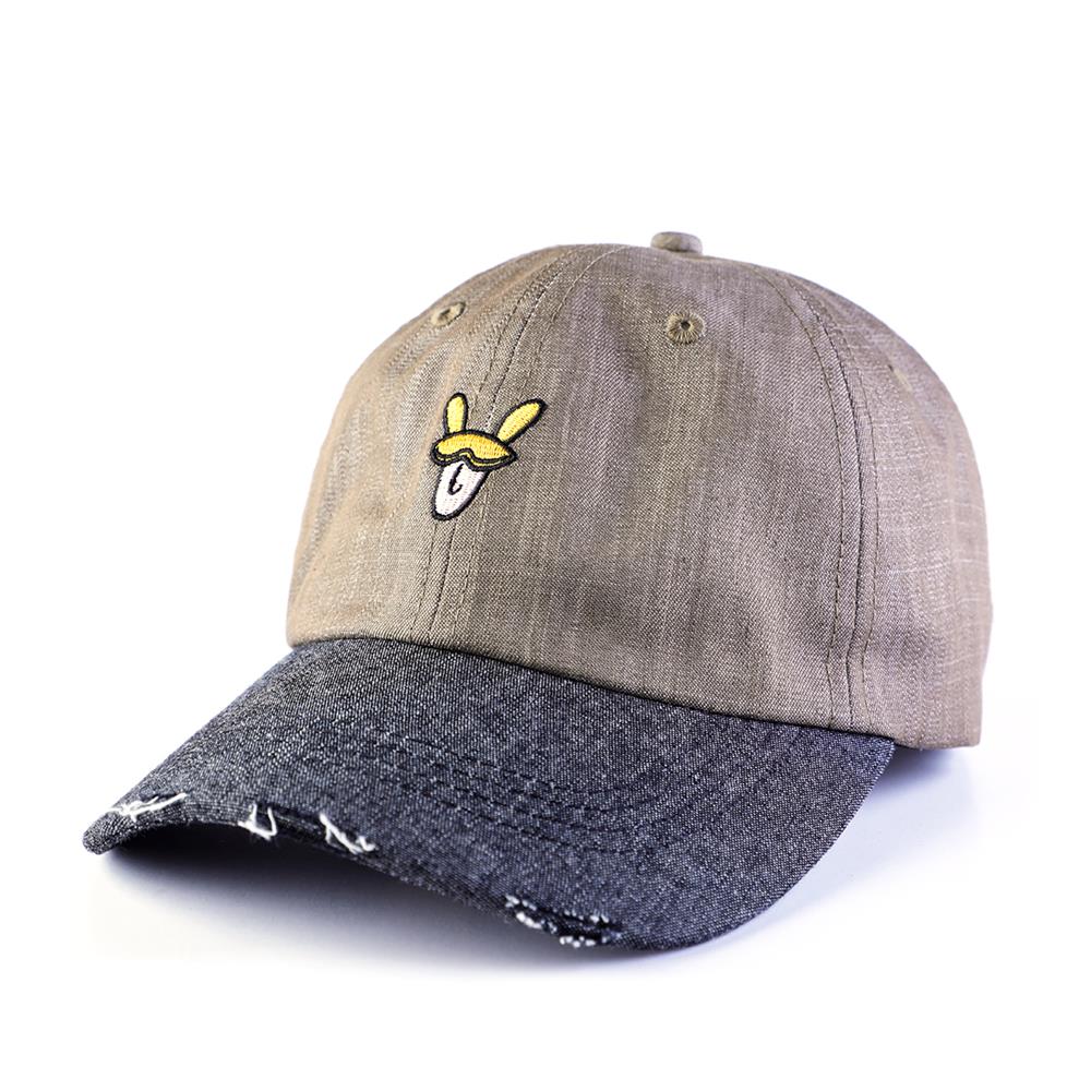 plain embroidery vfa logo distressed brim denim baseball caps