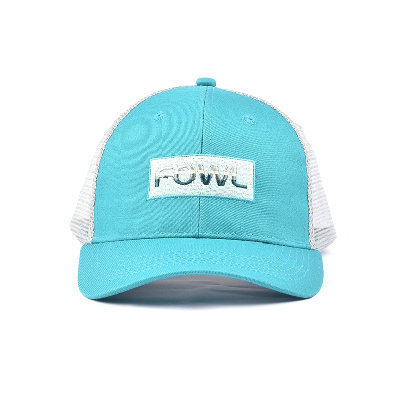 plain flat embroidery baseball trucker caps custom