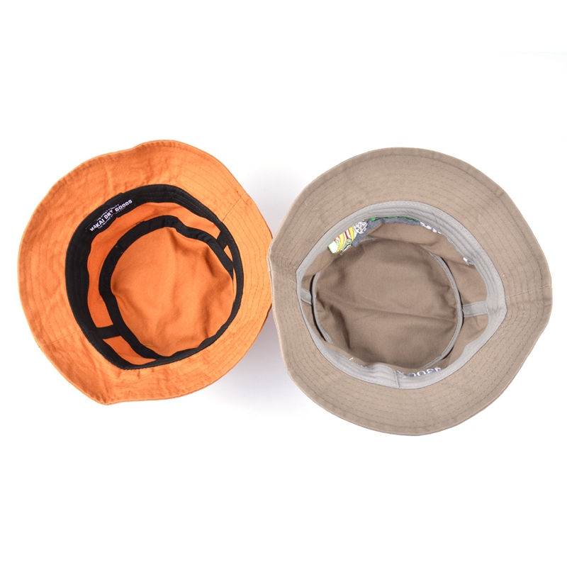 plain logo embroidery bucket hat design supplier