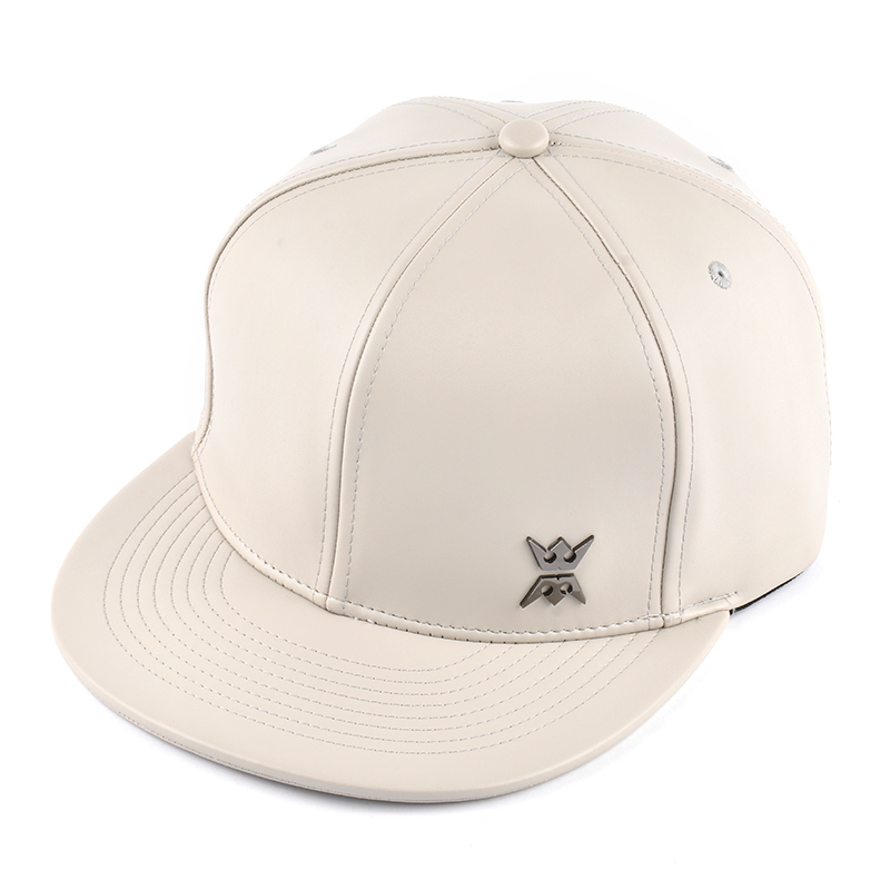 απλά μεταλλικά πλάκα δερμάτινα καλύμματα με καπάκι snapback