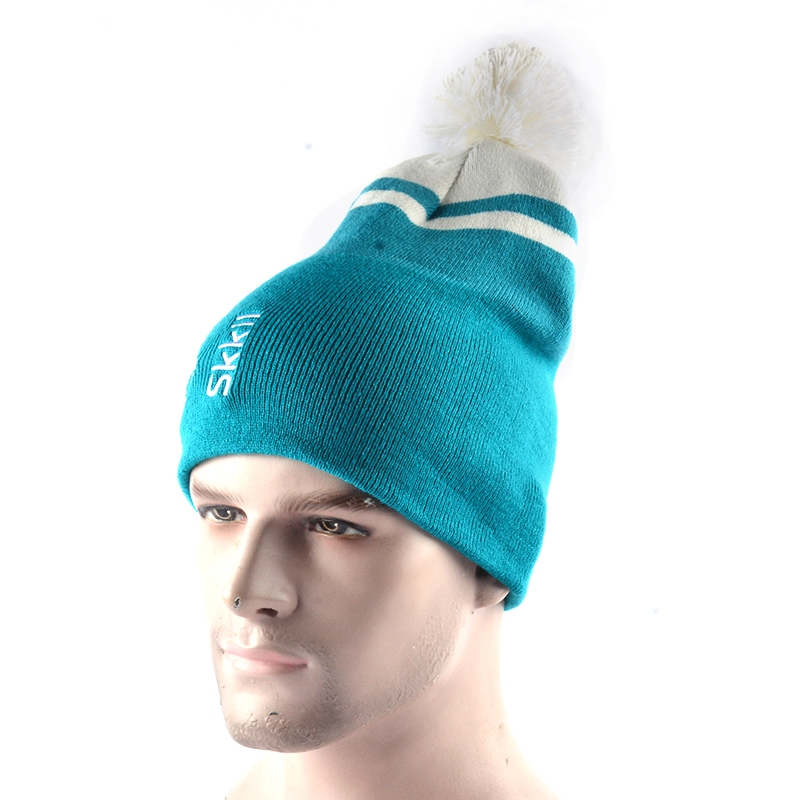 porcelain beanie hat with bobble for the little ones
