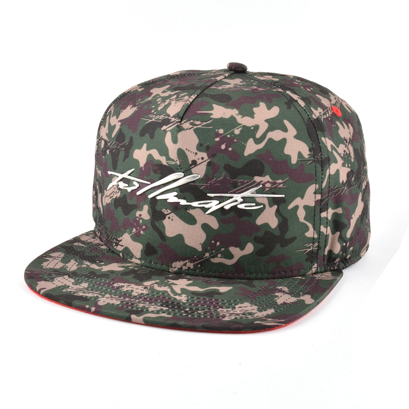 τυπωμένο καμβά μέταλλο patch snapback σχεδιασμό καπέλα