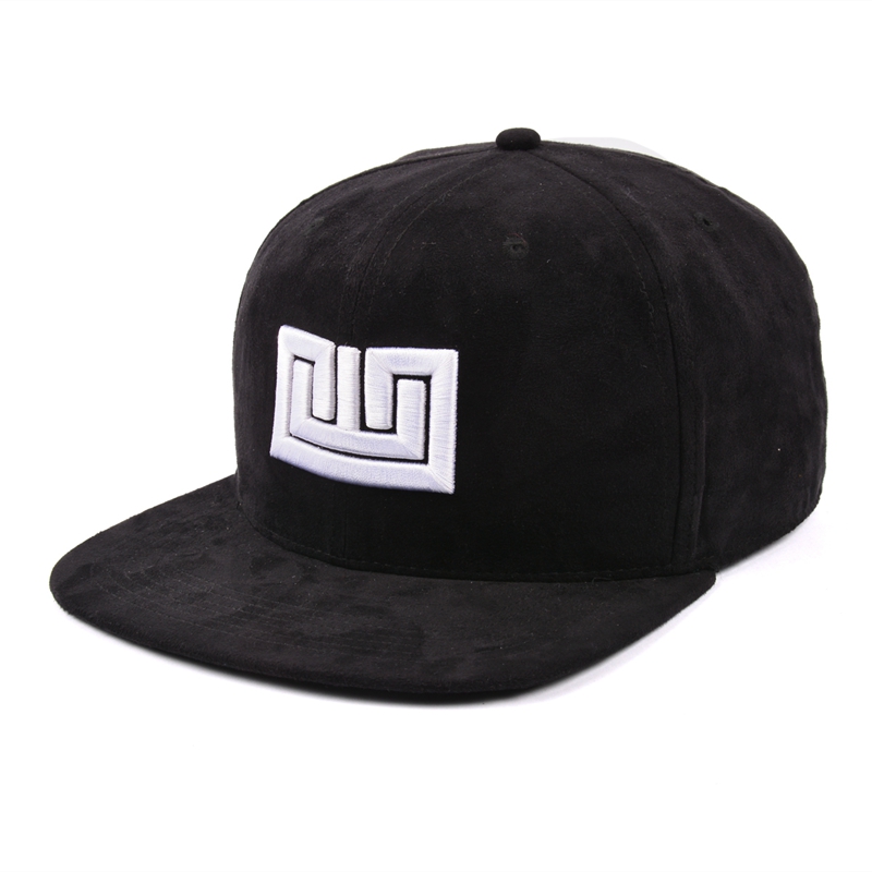 puff embroidery suede fitted snapback hats