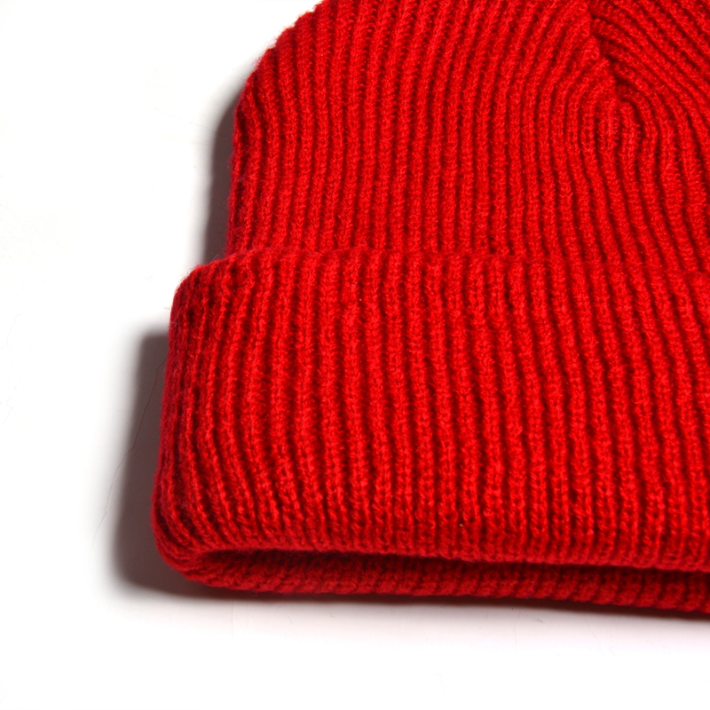red plain winter beanie hats custom