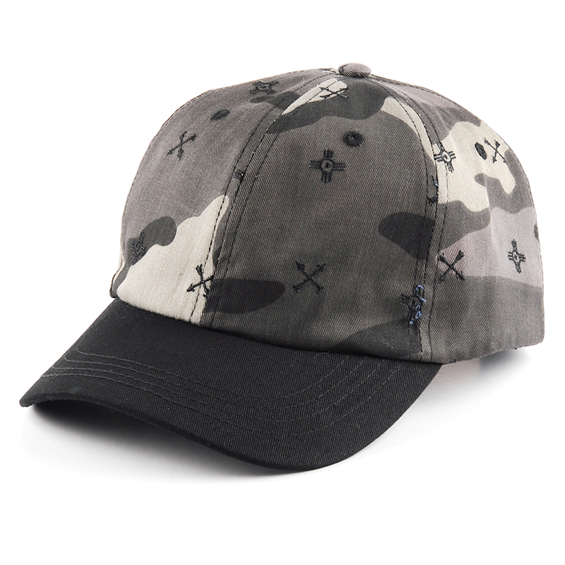 fabbrica di design a sei cappe da baseball con stampa a quadri