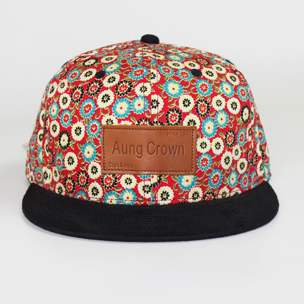 wholesale floral flat bill snapback hat