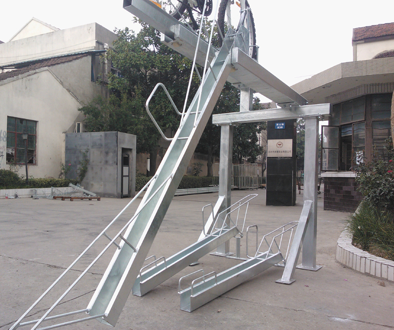 porcelana Almacenamiento de bicicletas Fabricante de China Bastidores de dos pisos de inmersión en caliente de alta calidad fabricante Almacenamiento de bicicletas Fabricante de China Bastidores de dos pisos de inmersión en caliente de alta calidad