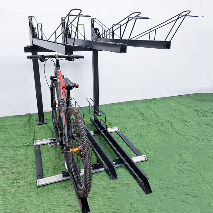 China Preto 4 bicicleta Estacionamento Garagem Bicicleta Armazenador organizador de ciclismo fabricante