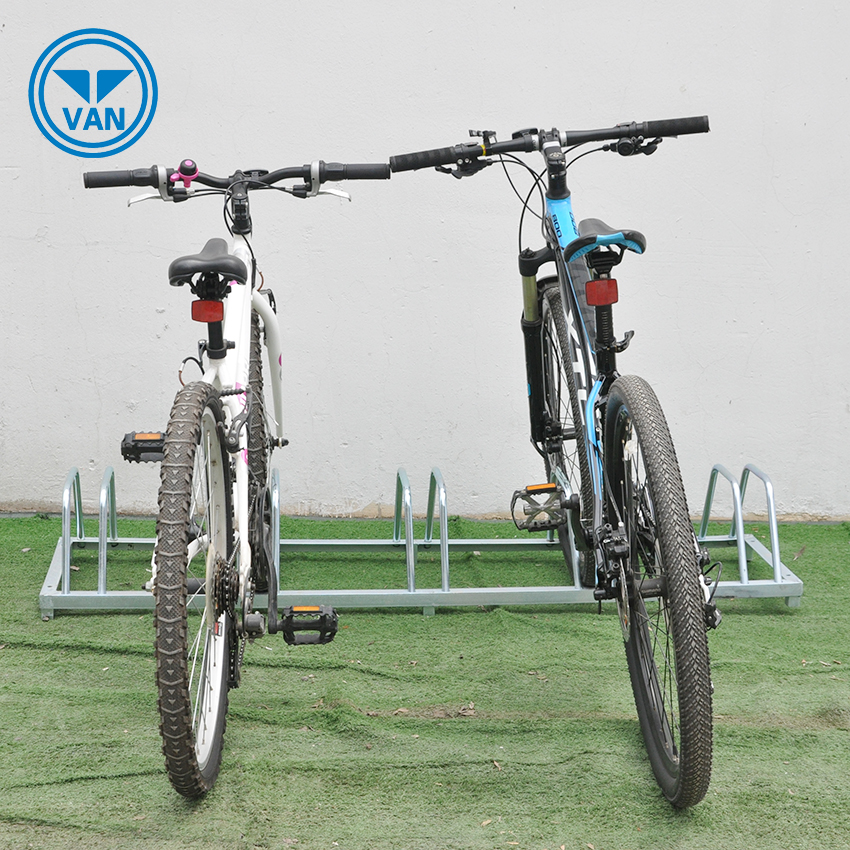 porcelana Soporte de bicicleta de suelo industrial para bicicletas de tipo nuevo de acero al carbono fabricante