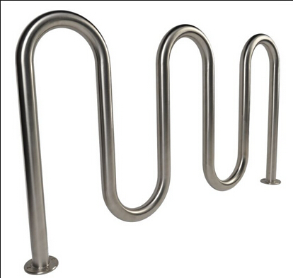 中国 耐用的户外不锈钢波浪自行车架 制造商