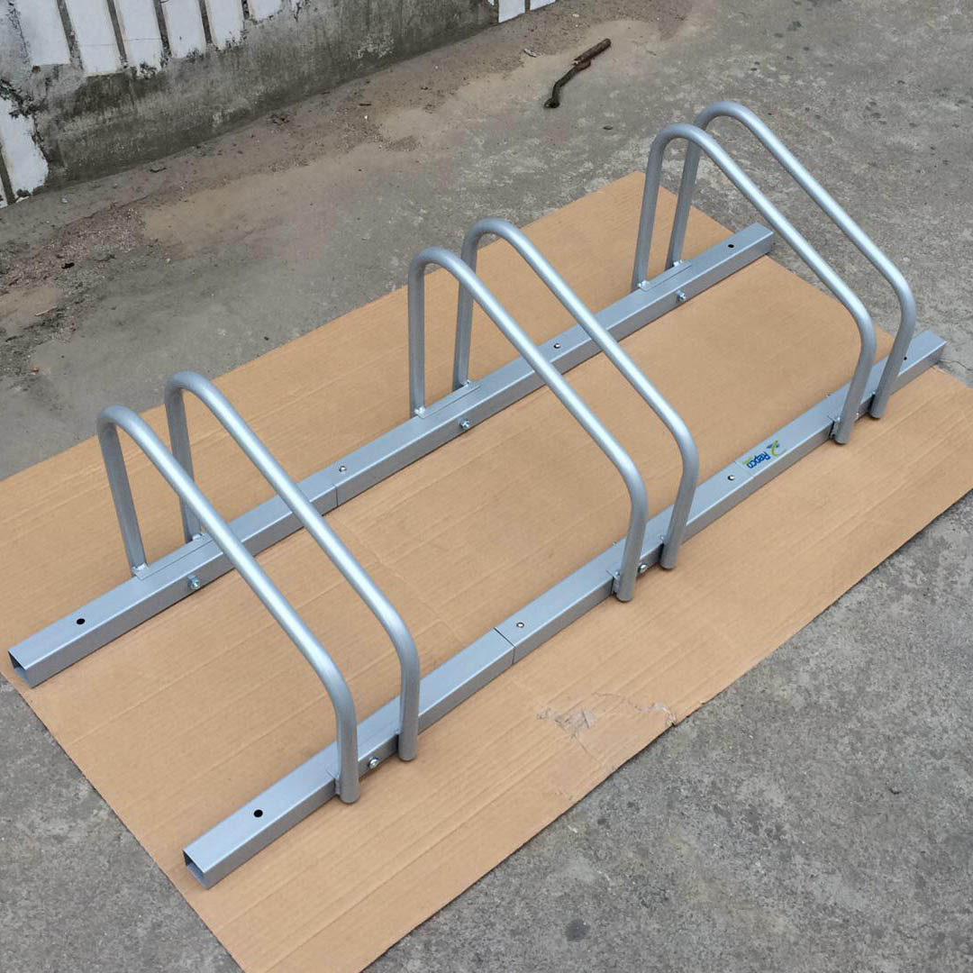 China Suporte de alumínio 5 cantos para bicicleta, estacionamento, bronze, aro, estilo livre fabricante Suporte de alumínio 5 cantos para bicicleta, estacionamento, bronze, aro, estilo livre