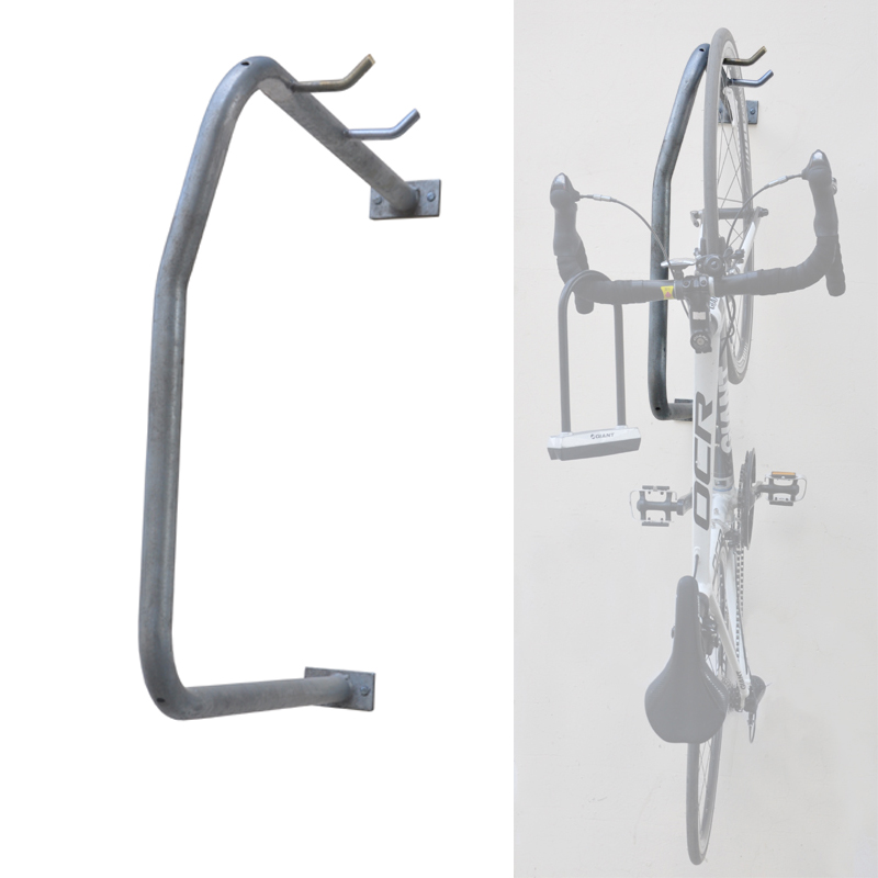 Parede de suporte de bicicleta estrada suporte frontal para duas bicicletas parede de rack