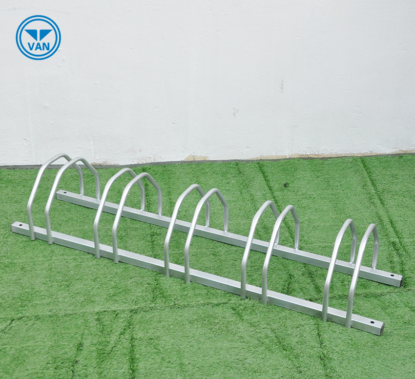 China Heet verkoop metalen vloerstandaard Commercieel 5 Ruimte Bike-parkeerstandaard fabrikant Heet verkoop metalen vloerstandaard Commercieel 5 Ruimte Bike-parkeerstandaard