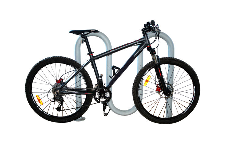 China Outdoor grijs gepoedercoat Wave fietsenrek fabrikant