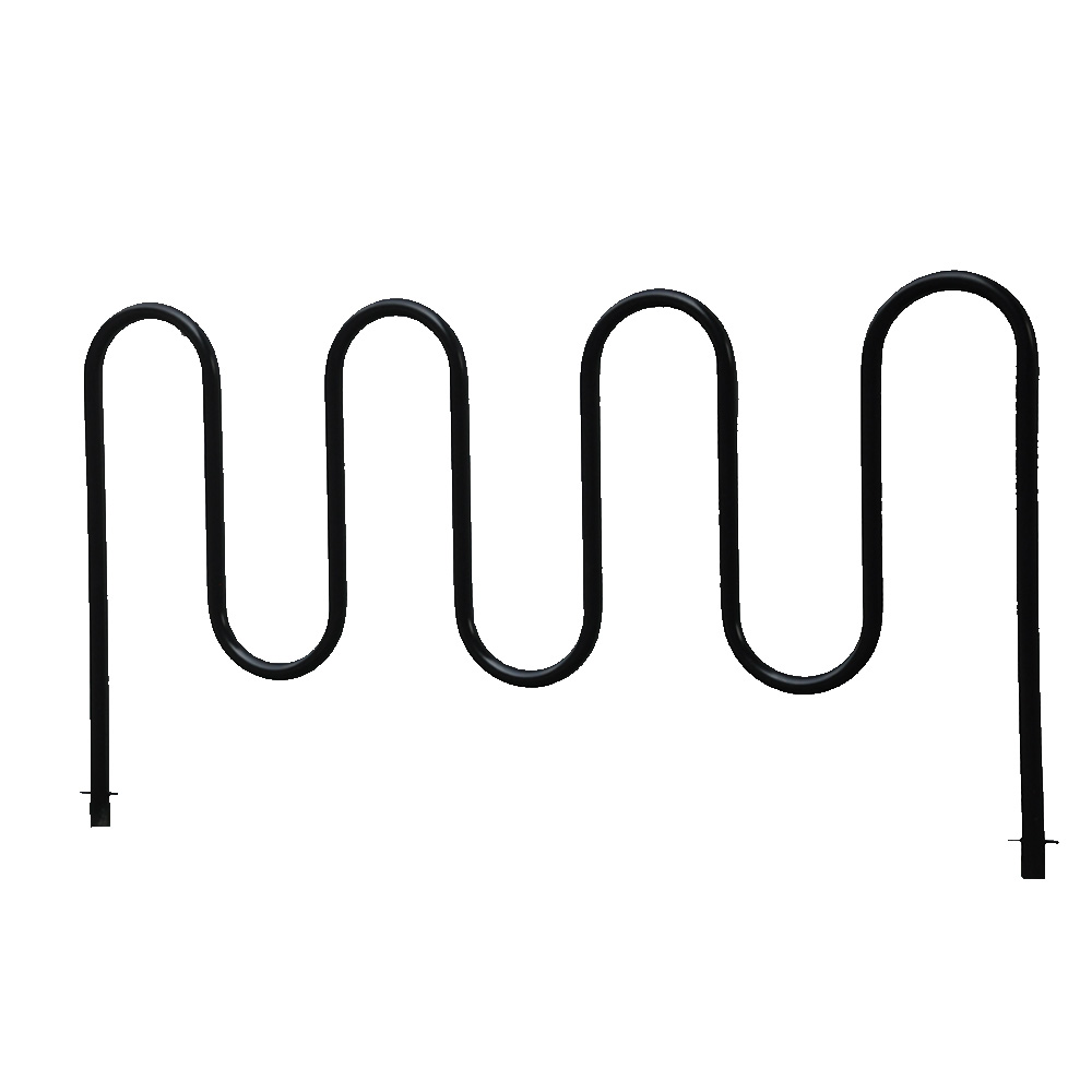 中国 钢管法兰安装自行车波浪式公园 9 辆自行车自行车环架 制造商