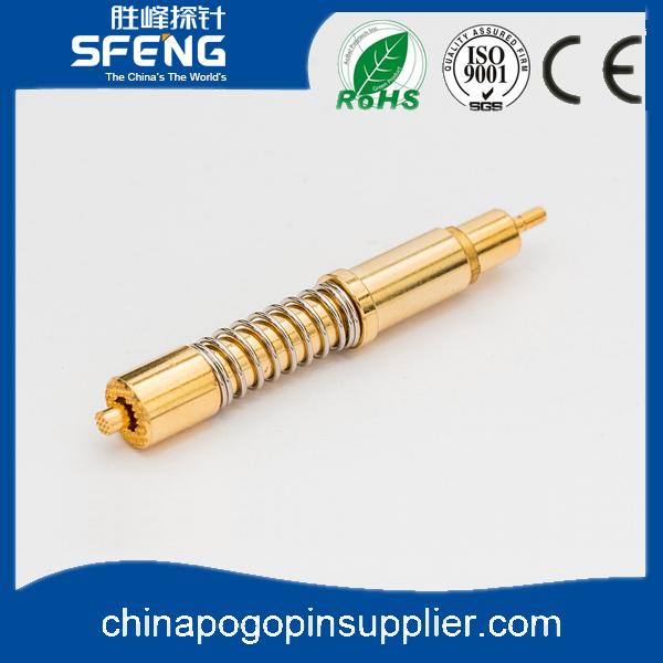 China Best price brass coaxial pin with gold plated manufacturer