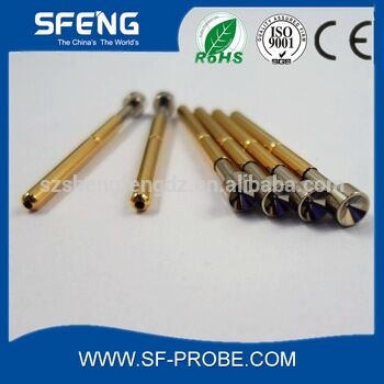 China High Precision Factory Price Gold Plating Brass Spring Loaded Pogo Pin manufacturer