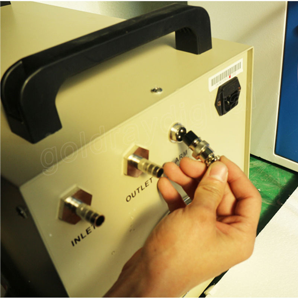 Water Chiller connect with co2 laser cutter