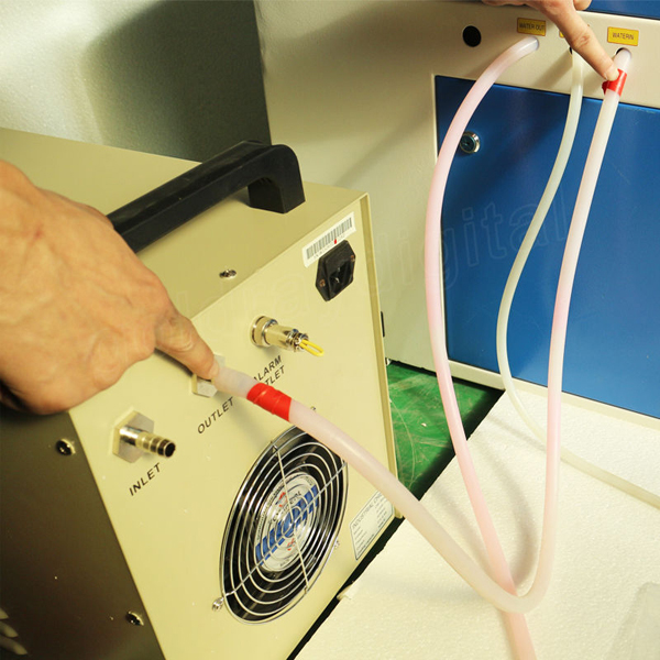 water chiller connection