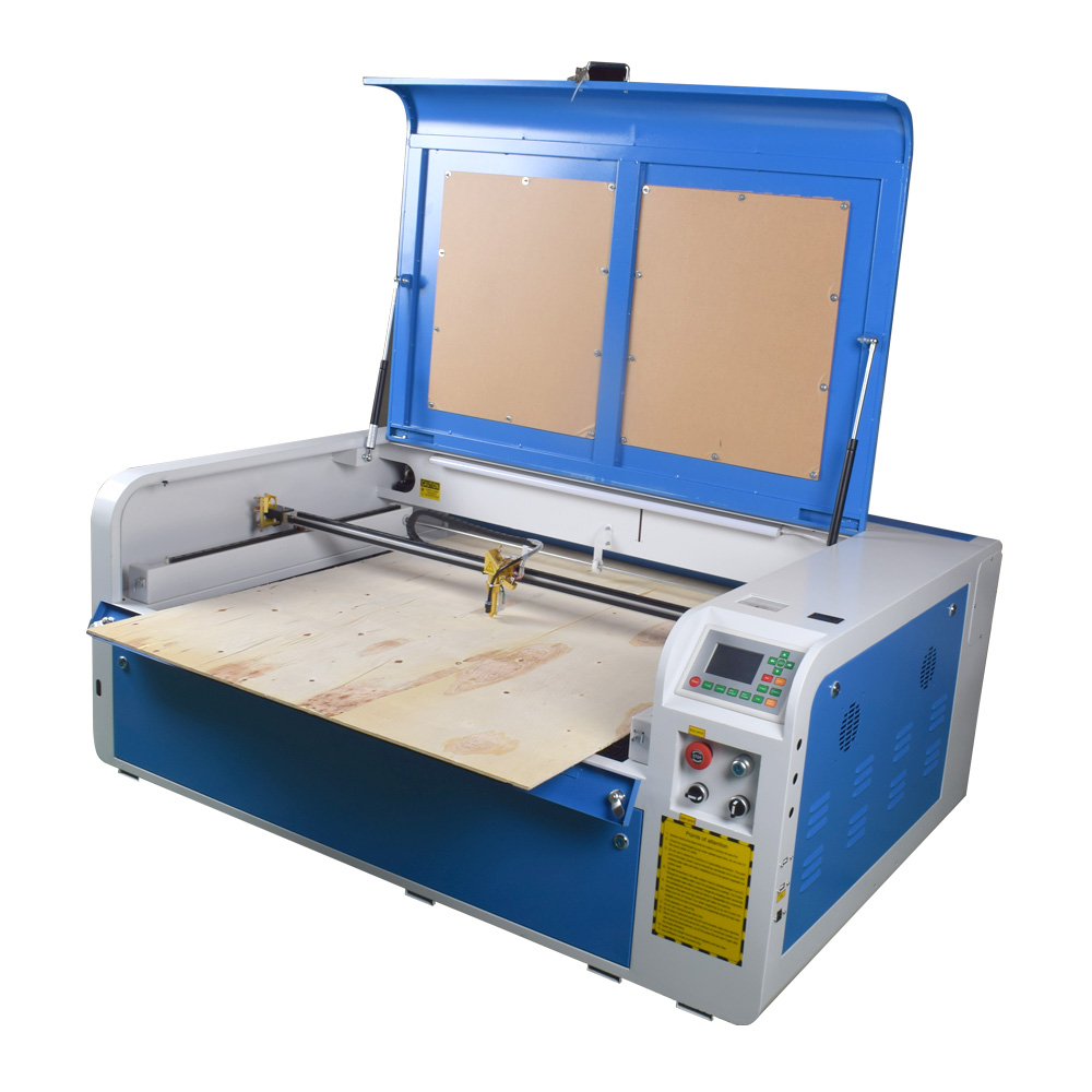 1060 100W Ruida Control CO2 USB Laser Cutter Laser Cutting Engraving Machine with pass through door