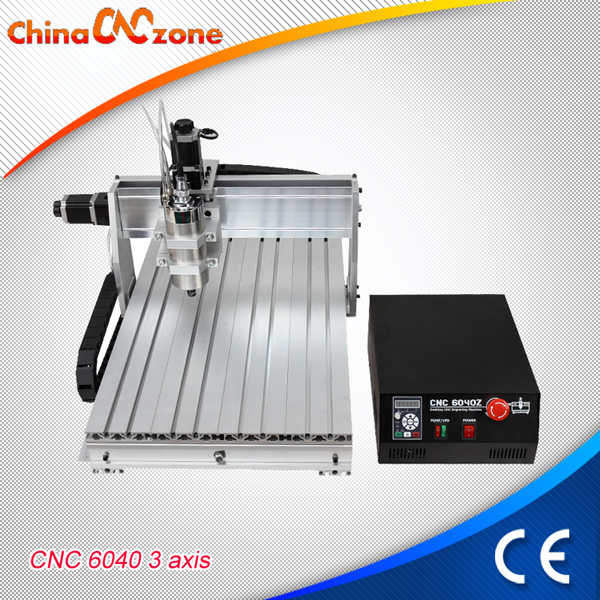 ChinaCNCzone CNC6040Z Mini Aluminum CNC Machine with 2200W Spindle with 3 Axis 4 Axis for Selection