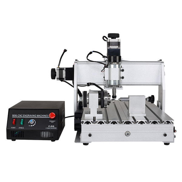 China CNC-Fräser 3040 4 Achsen mit 500W DC Spindel und USB-Controller.