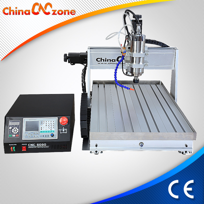 DSP Mach3 USB CNC Router 6040 3 eje con fregadero sistema fresco y 1500W, 2200W eje z axis 105 mm de chinacnczone