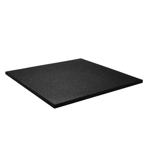 Chine Black Recycled Rubber Floor Tiles Mats China Manufacturer Gym Rubber Flooring Mats rubber mat fabricant