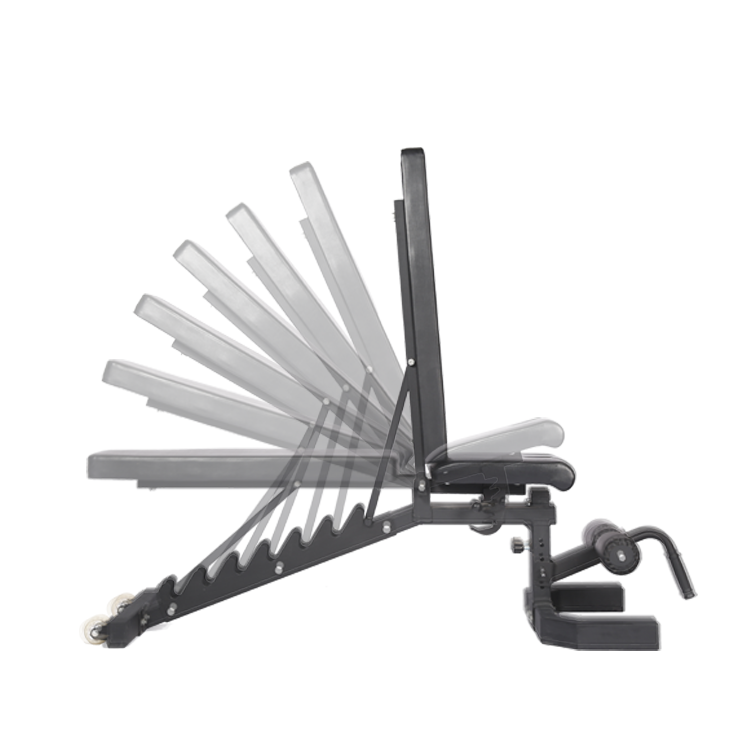 China Commercial adjustable bench incline workout decline flat gym adjustable bench fitness adjustable bench manufacturer