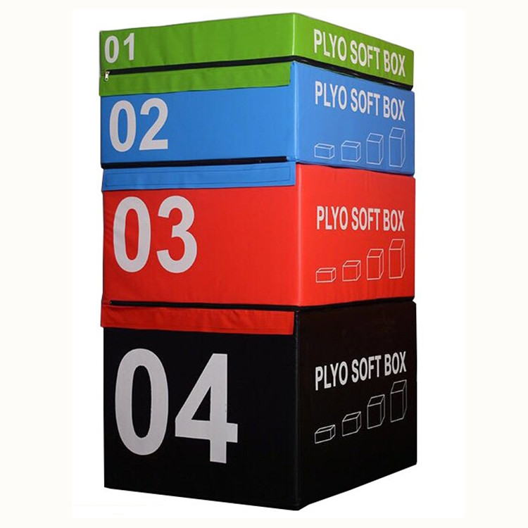 Kiina Wholesale fitness exercise gym equipment adjustable height plyometric jump plyo soft box China on sale valmistaja