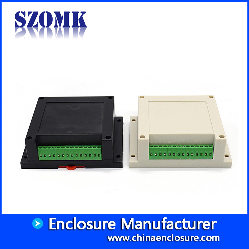115x90x40mm ABSプラスチック製Dinレールコントロールエンクロージャ（端子台付）/ AK-P-03a
