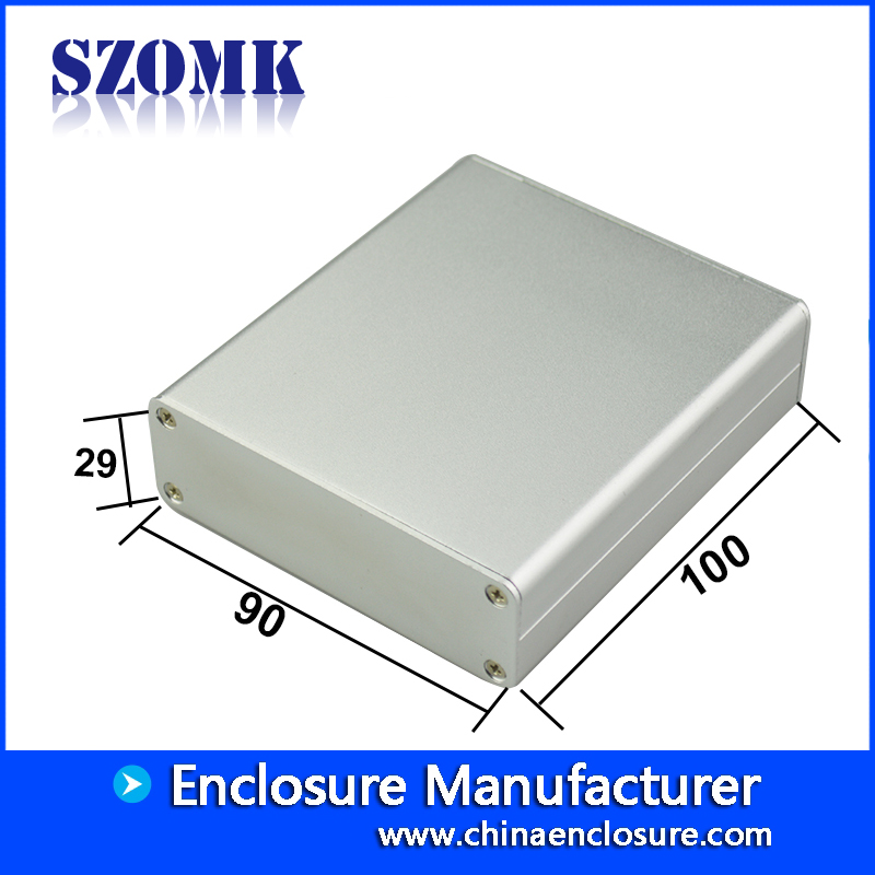 29*90*100 extruded aluminum electronic housing for PCB Precision aluminum enclosure for Acoustic AK-C-C30
