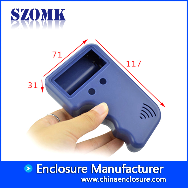2AAA battery holder plastic enclosure 117*71*31mm electronics handheld enclosure, hot selling abs plastic boxes