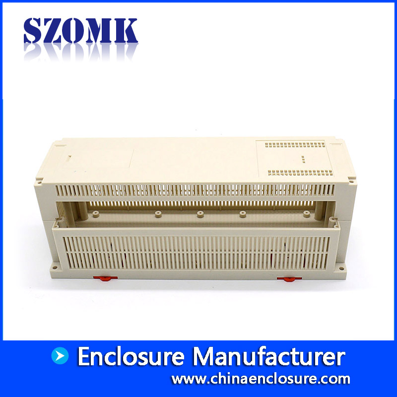 300*110*110mm plastic din rail enclosure for eletronic device  plastic industrial housing from szomk